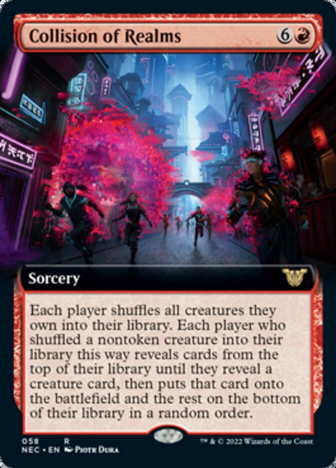 Collision of Realms (Extended Art) [Kamigawa: Neon Dynasty Commander] | Red Riot Games CA