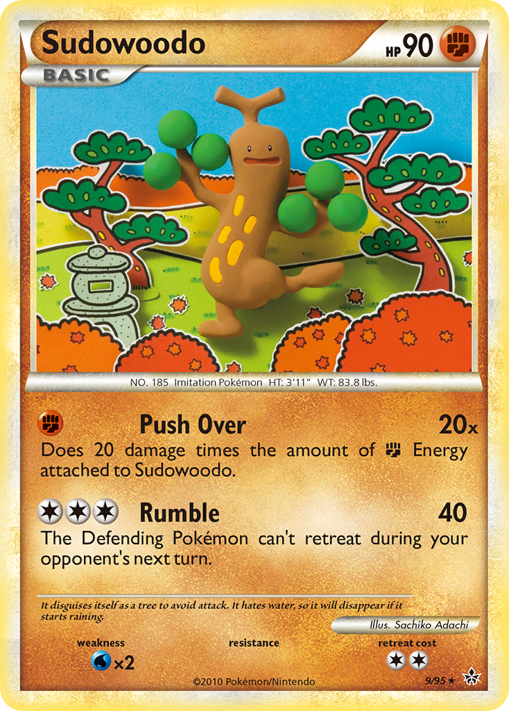 Sudowoodo (9/95) [HeartGold & SoulSilver: Unleashed] | Red Riot Games CA