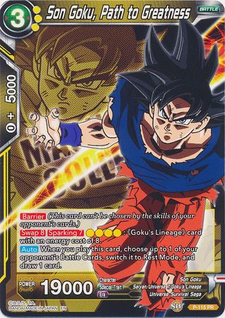 Son Goku, Path to Greatness (P-115) [Magnificent Collection Forsaken Warrior] | Red Riot Games CA