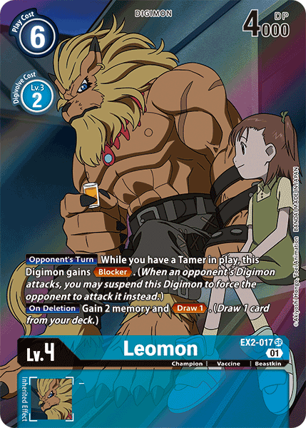 Leomon [EX2-017] (Alternate Art) [Digital Hazard] | Red Riot Games CA