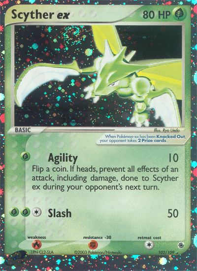 Scyther ex (102/109) [EX: Ruby & Sapphire] | Red Riot Games CA