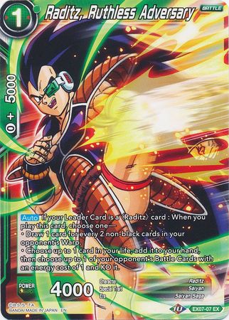 Raditz, Ruthless Adversary (EX07-07) [Magnificent Collection Fusion Hero] | Red Riot Games CA
