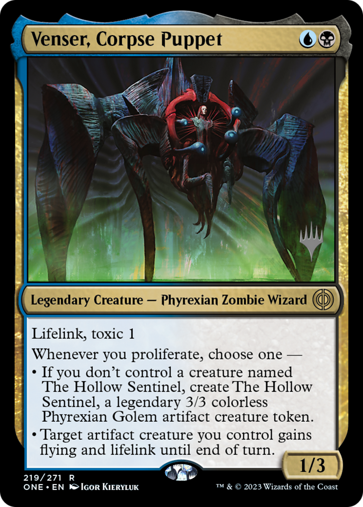 Venser, Corpse Puppet (Promo Pack) [Phyrexia: All Will Be One Promos] | Red Riot Games CA