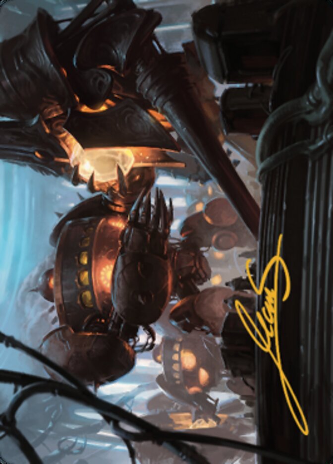 Autonomous Assembler Art Card (Gold-Stamped Signature) [The Brothers' War Art Series] | Red Riot Games CA