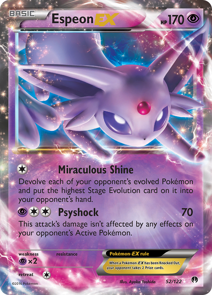 Espeon EX (52/122) [XY: BREAKpoint] | Red Riot Games CA