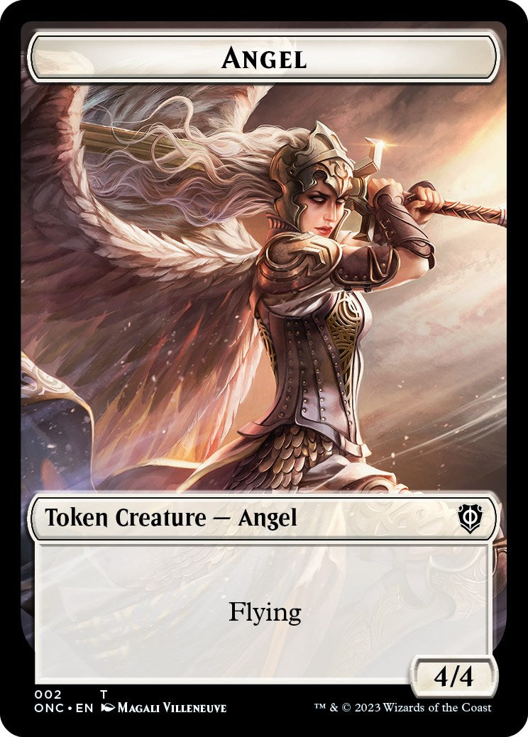 Soldier (007) // Angel Double-Sided Token [Phyrexia: All Will Be One Commander Tokens] | Red Riot Games CA