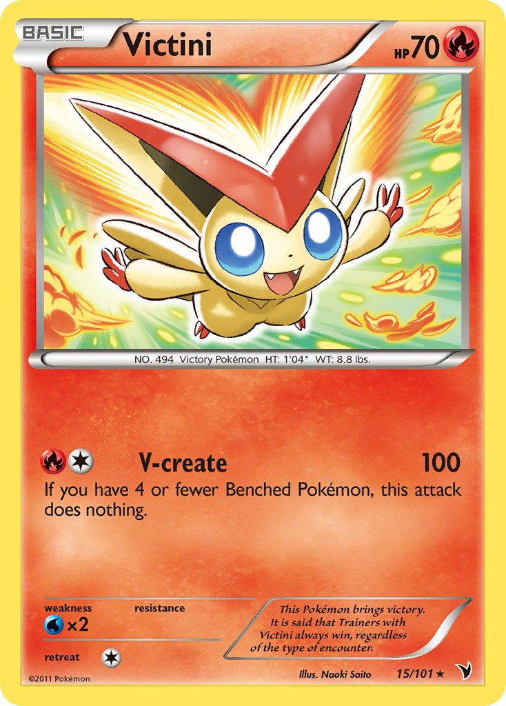 Victini (15/101) (Theme Deck Exclusive) [Black & White: Noble Victories] | Red Riot Games CA