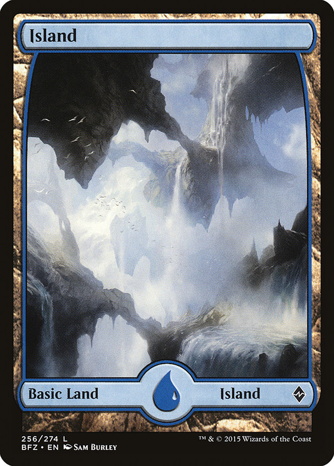 Island (256) (Full Art) [Battle for Zendikar] | Red Riot Games CA