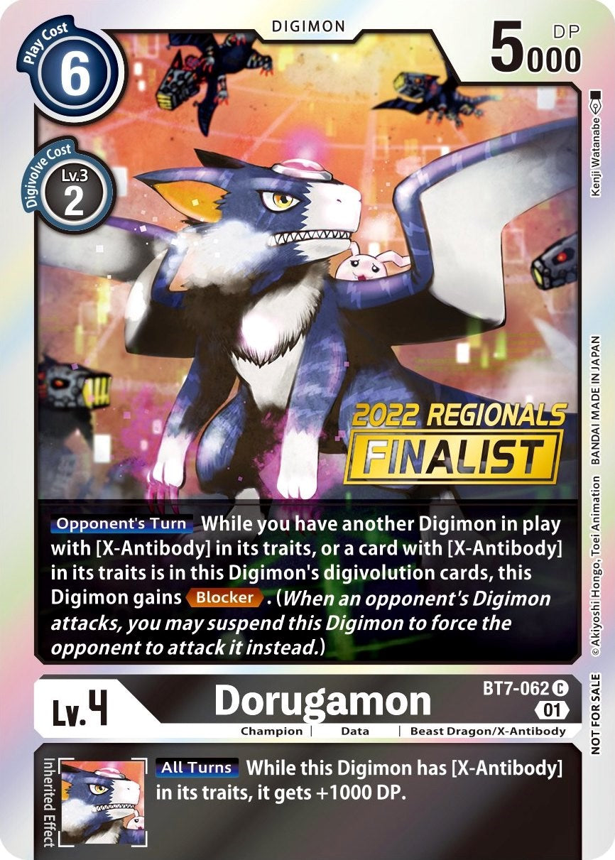 Dorugamon [BT7-062] (2022 Championship Offline Regional) (Online Finalist) [Next Adventure Promos] | Red Riot Games CA