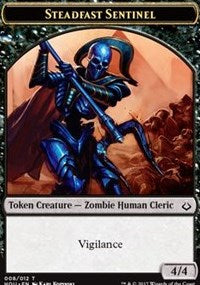 Steadfast Sentinel // Zombie Double-Sided Token [Hour of Devastation Tokens] | Red Riot Games CA