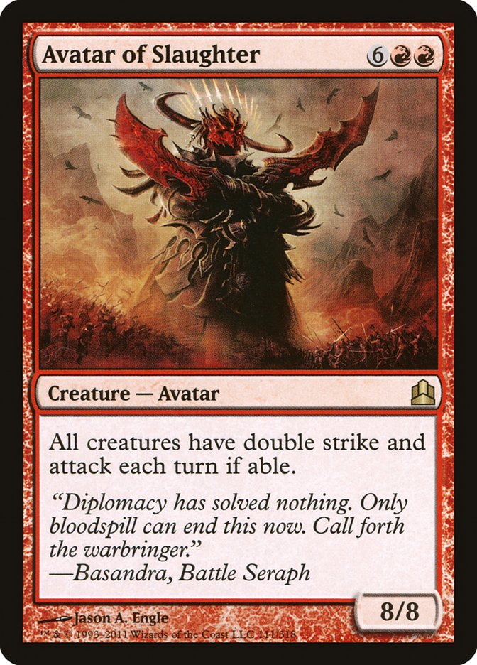 Avatar of Slaughter [Commander 2011] | Red Riot Games CA