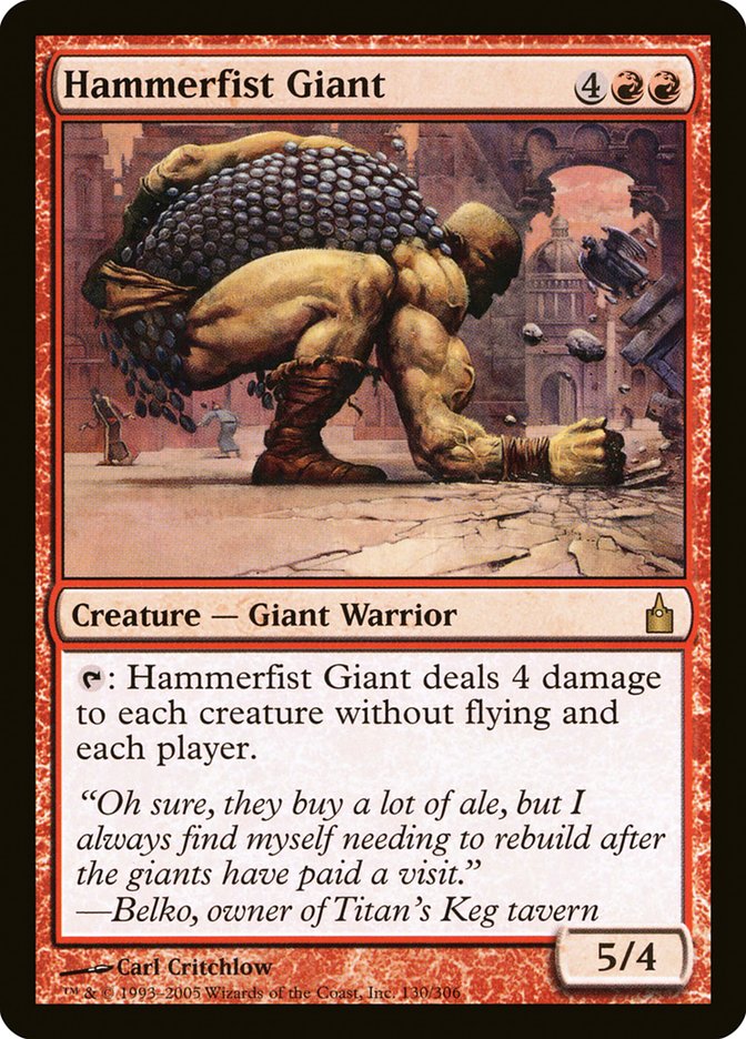 Hammerfist Giant [Ravnica: City of Guilds] | Red Riot Games CA