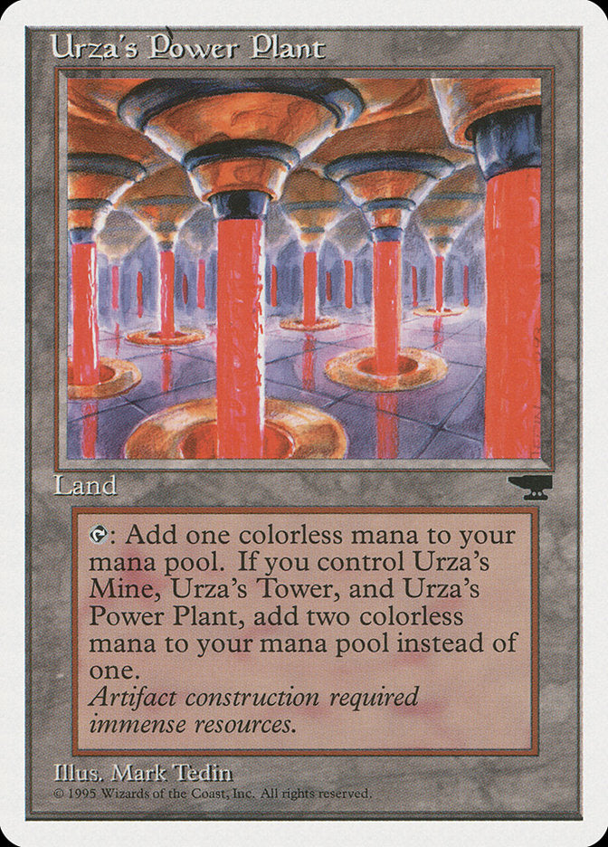 Urza's Power Plant (Red Columns) [Chronicles] | Red Riot Games CA