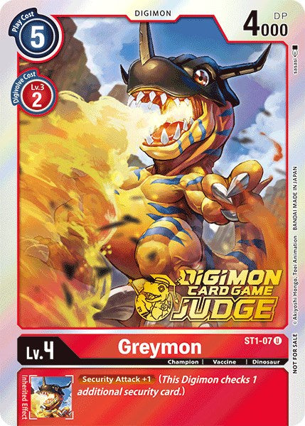 Greymon [ST1-07] (Judge Pack 1) [Starter Deck: Gaia Red Promos] | Red Riot Games CA