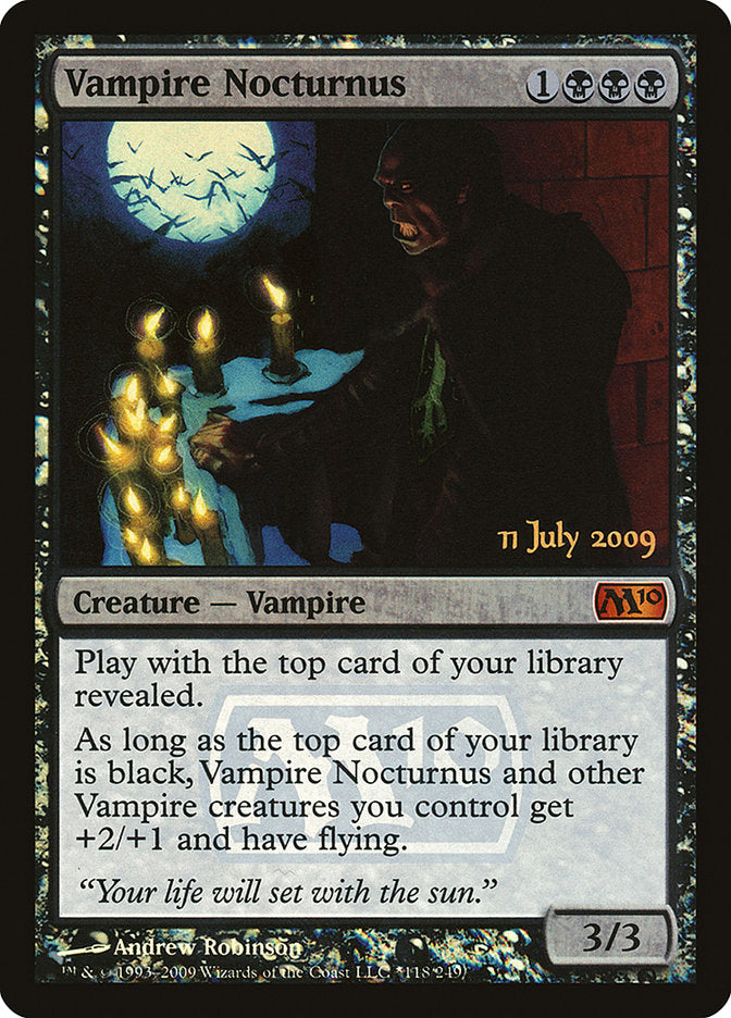 Vampire Nocturnus [Magic 2010 Prerelease Promos] | Red Riot Games CA