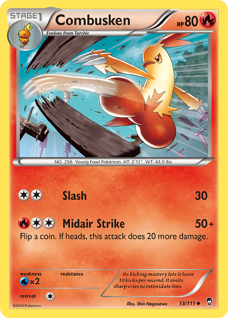 Combusken (13/111) [XY: Furious Fists] | Red Riot Games CA