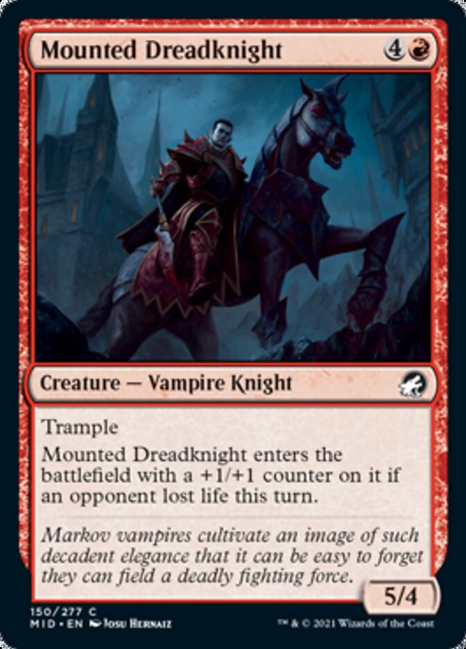 Mounted Dreadknight [Innistrad: Midnight Hunt] | Red Riot Games CA