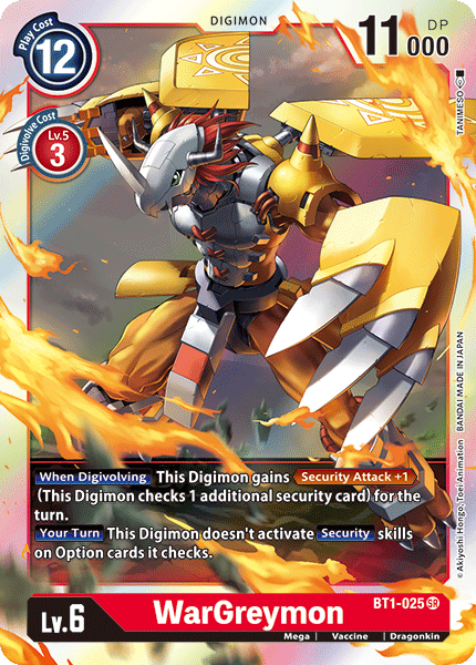 WarGreymon [BT1-025] [Release Special Booster Ver.1.0] | Red Riot Games CA