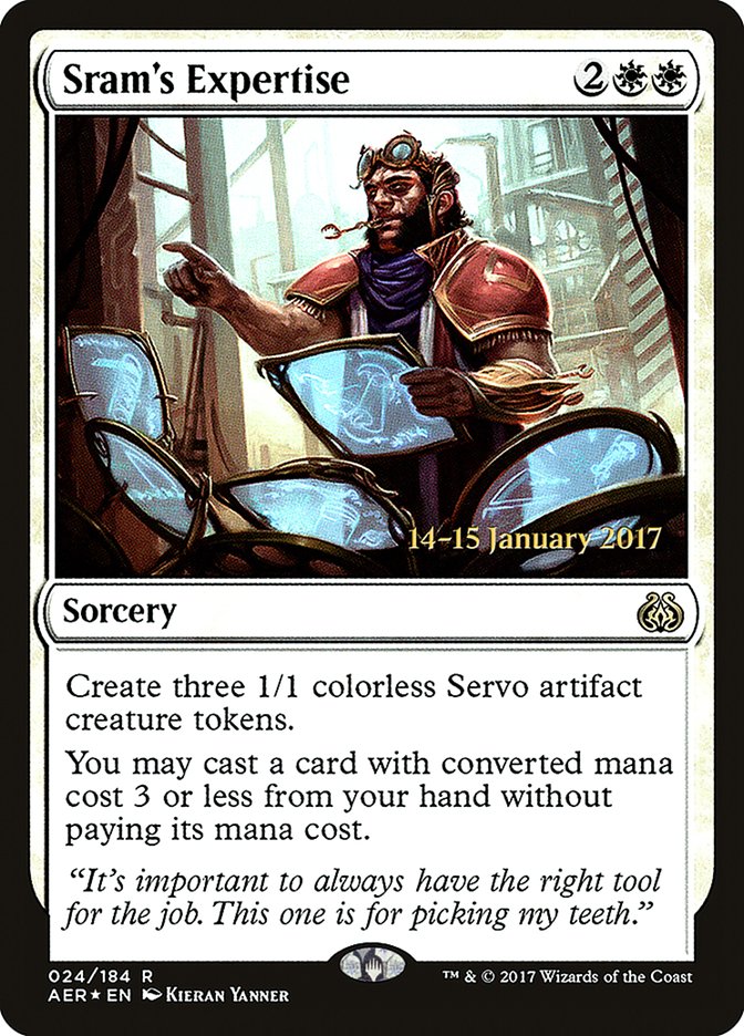 Sram's Expertise [Aether Revolt Prerelease Promos] | Red Riot Games CA