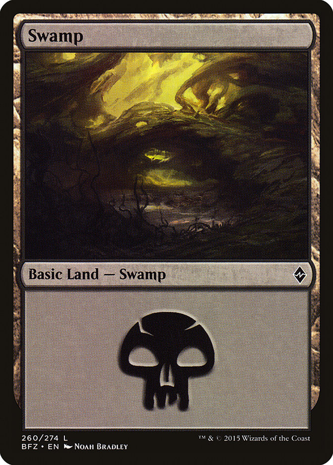 Swamp (260) [Battle for Zendikar] | Red Riot Games CA