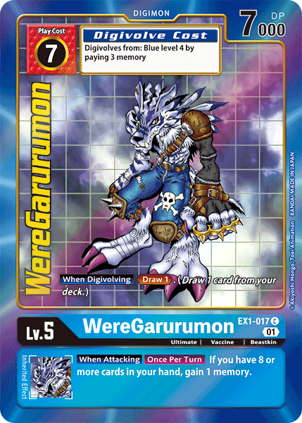 WereGarurumon [EX1-017] (Alternate Art) [Classic Collection] | Red Riot Games CA