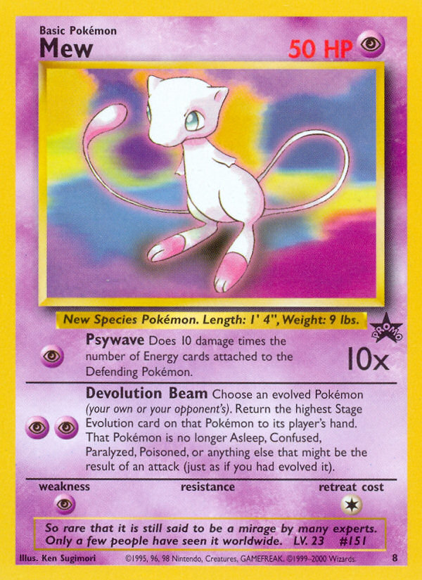 Mew (8) [Wizards of the Coast: Black Star Promos] | Red Riot Games CA