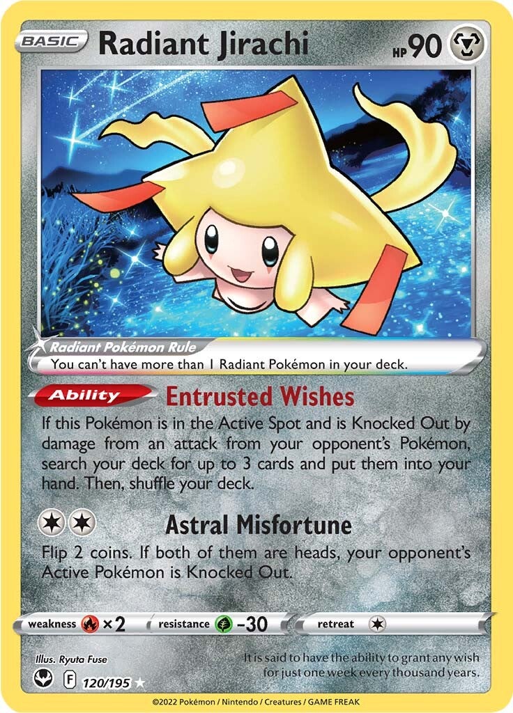 Radiant Jirachi (120/195) [Sword & Shield: Silver Tempest] | Red Riot Games CA