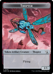 Thopter // Beast Double-Sided Token [March of the Machine Commander Tokens] | Red Riot Games CA