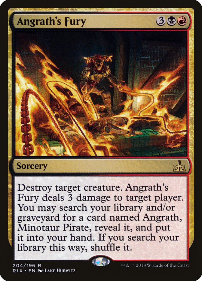 Angrath's Fury [Rivals of Ixalan] | Red Riot Games CA