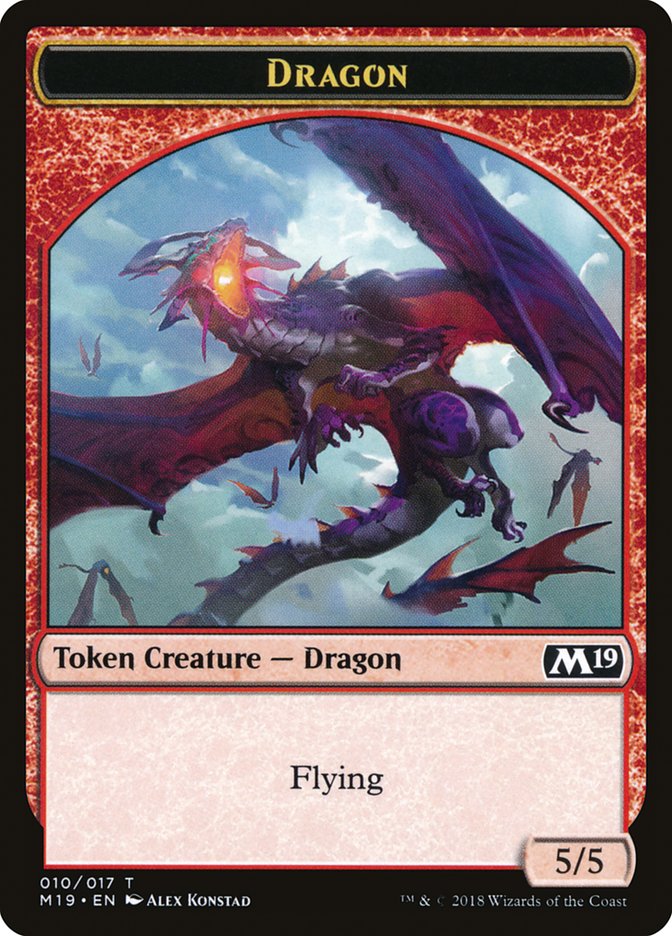 Dragon Token (010/017) [Core Set 2019 Tokens] | Red Riot Games CA