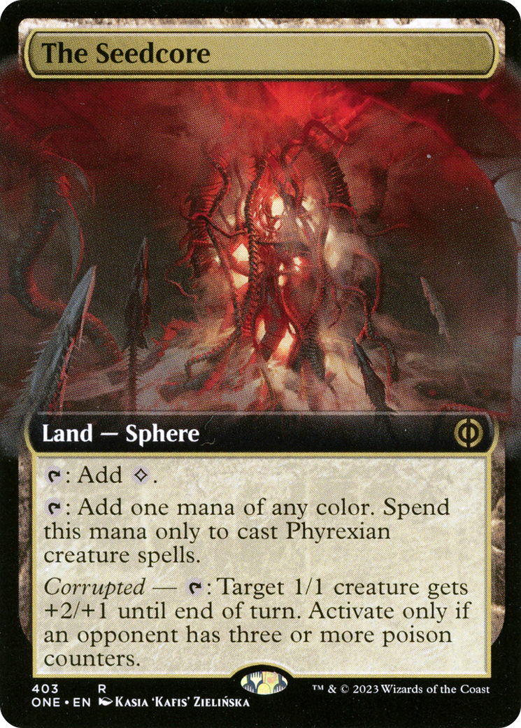 The Seedcore (Extended Art) [Phyrexia: All Will Be One] | Red Riot Games CA