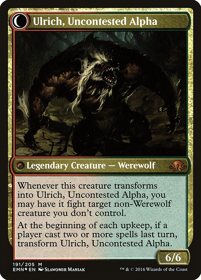 Ulrich of the Krallenhorde // Ulrich, Uncontested Alpha [Eldritch Moon Prerelease Promos] | Red Riot Games CA