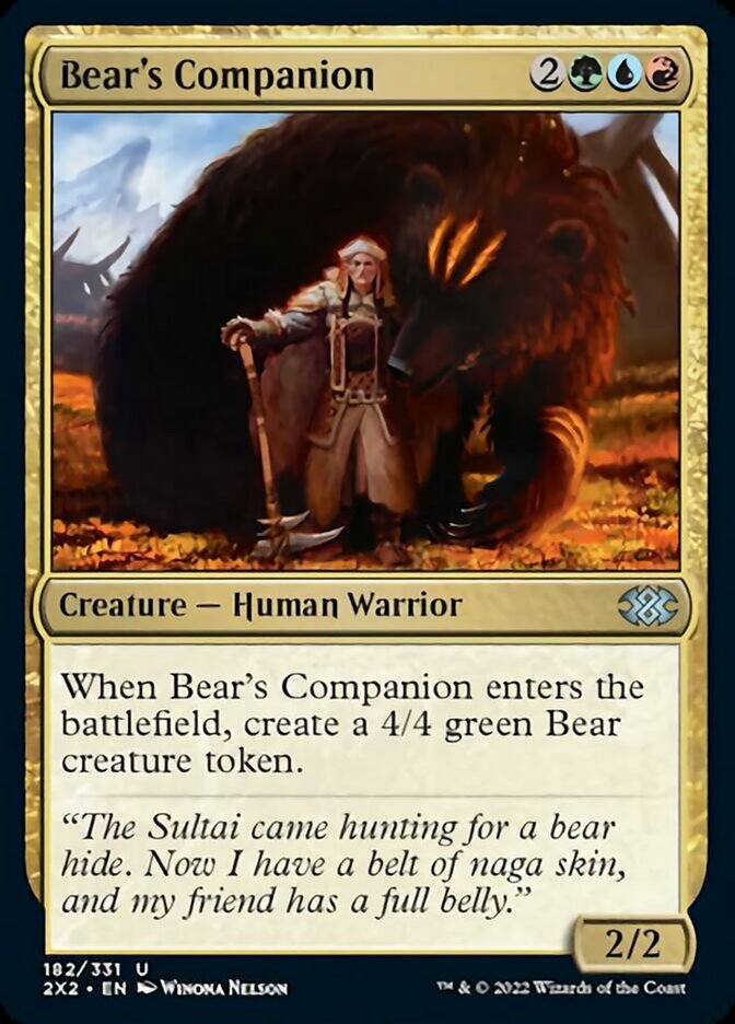 Bear's Companion [Double Masters 2022] | Red Riot Games CA
