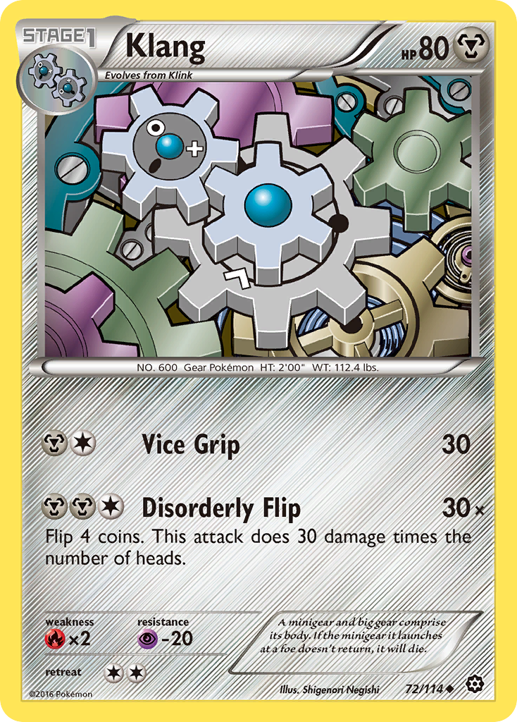 Klang (72/114) [XY: Steam Siege] | Red Riot Games CA