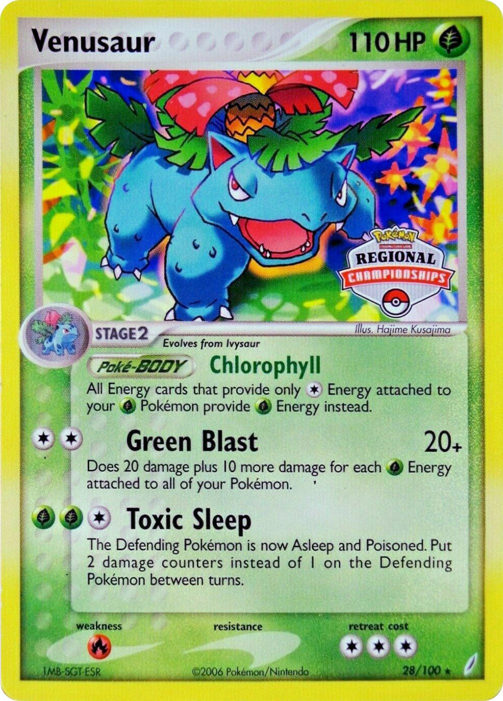 Venusaur (28/100) (Regional Championship Promo) [EX: Crystal Guardians] | Red Riot Games CA