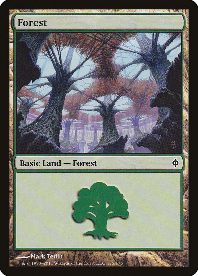 Forest (175) [New Phyrexia] | Red Riot Games CA