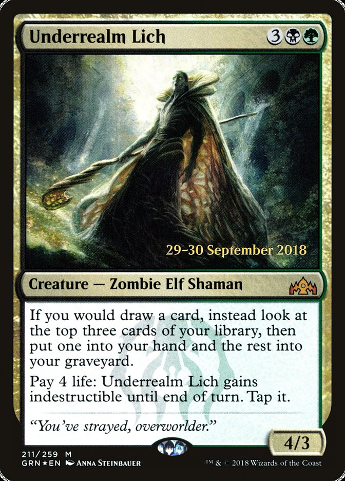 Underrealm Lich [Guilds of Ravnica Prerelease Promos] | Red Riot Games CA