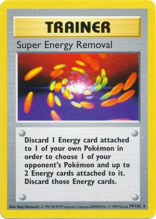 Super Energy Removal (79/102) [Base Set Shadowless Unlimited] | Red Riot Games CA