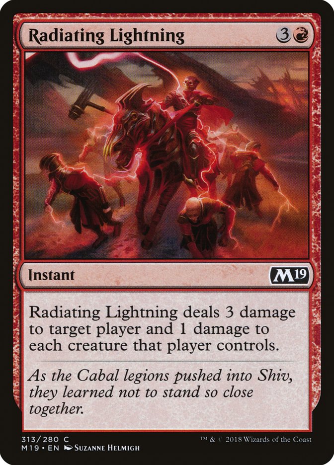 Radiating Lightning [Core Set 2019] | Red Riot Games CA
