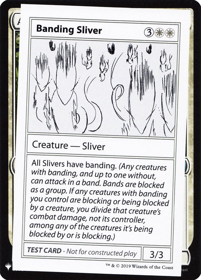 Banding Sliver [Mystery Booster Playtest Cards] | Red Riot Games CA