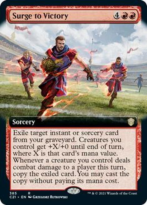 Surge to Victory (Extended Art) [Commander 2021] | Red Riot Games CA