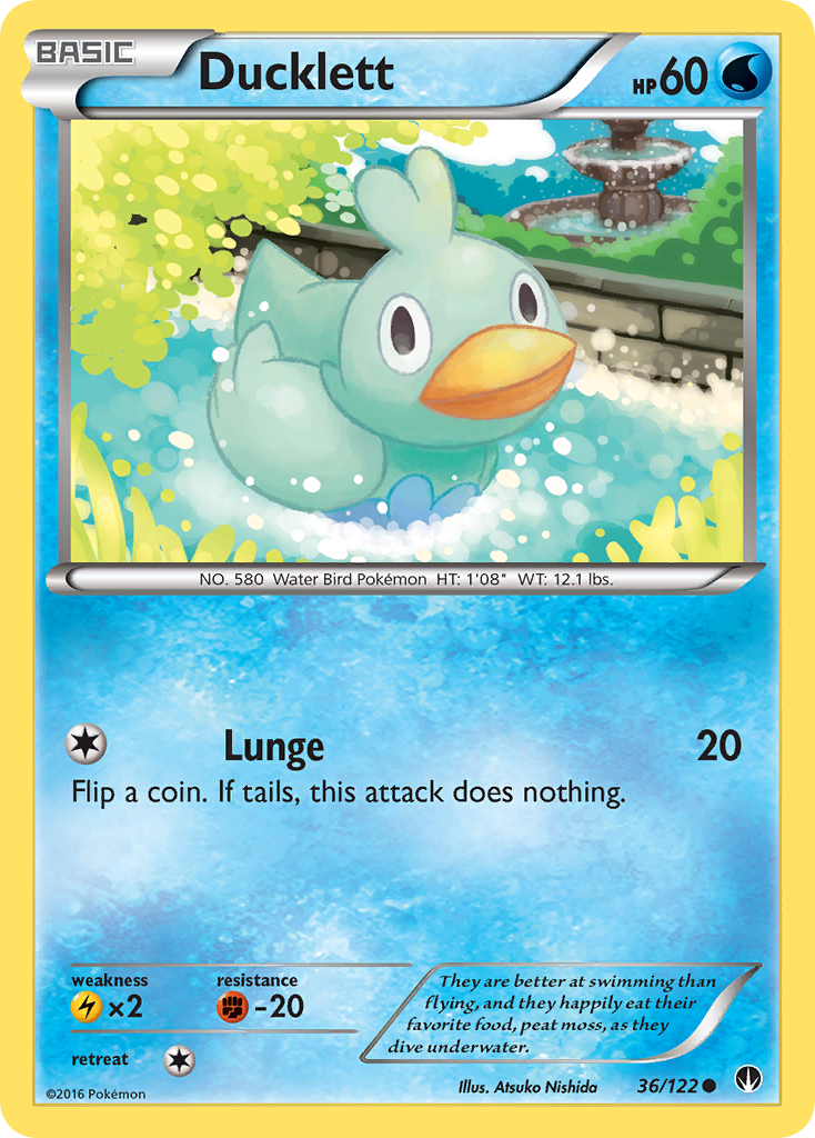 Ducklett (36/122) [XY: BREAKpoint] | Red Riot Games CA