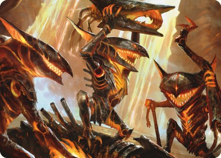 Gleeful Demolition Art Card [Phyrexia: All Will Be One Art Series] | Red Riot Games CA