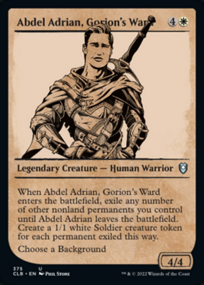 Abdel Adrian, Gorion's Ward (Showcase) [Commander Legends: Battle for Baldur's Gate] | Red Riot Games CA