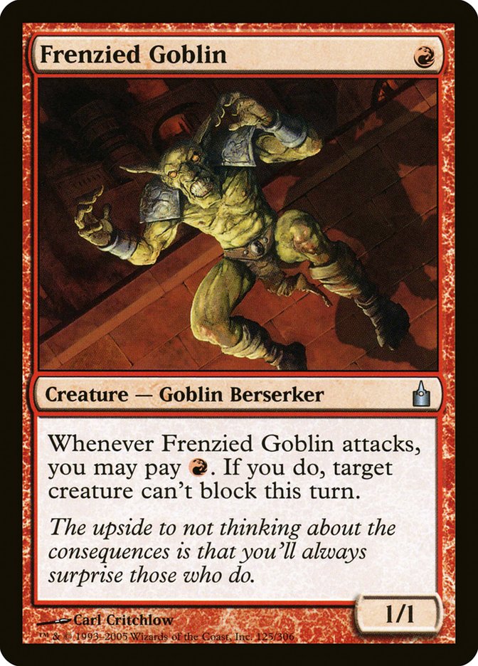 Frenzied Goblin [Ravnica: City of Guilds] | Red Riot Games CA