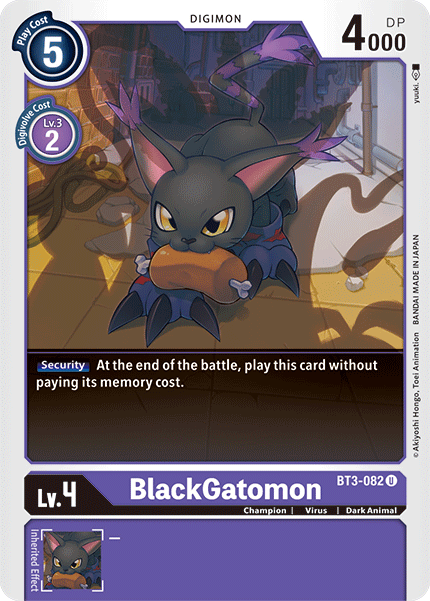 BlackGatomon [BT3-082] [Release Special Booster Ver.1.5] | Red Riot Games CA