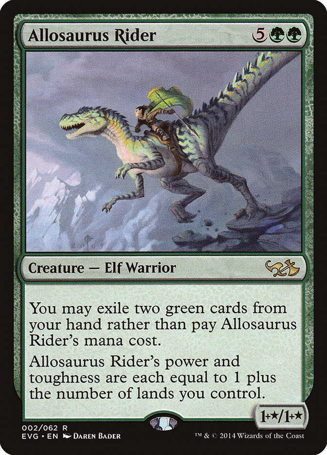 Allosaurus Rider (Elves vs. Goblins) [Duel Decks Anthology] | Red Riot Games CA
