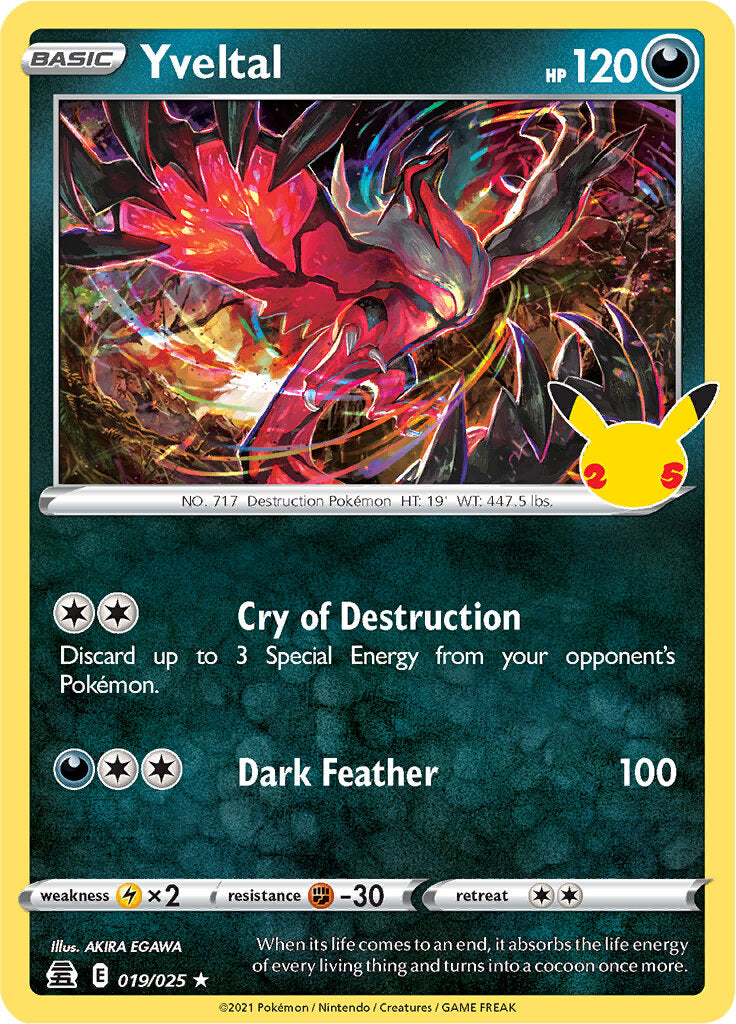 Yveltal (019/025) [Celebrations: 25th Anniversary] | Red Riot Games CA