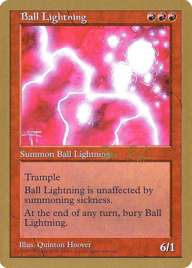 Ball Lightning (Ben Rubin) [World Championship Decks 1998] | Red Riot Games CA