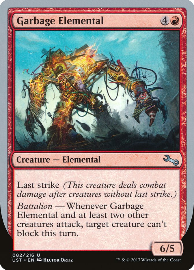 Garbage Elemental (6/5 Creature) [Unstable] | Red Riot Games CA